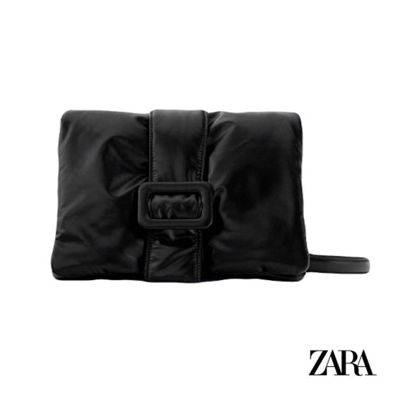 🚨CLEARANCE SALE🚨“NEW” Zara QUILTED BUCKLE CROSSBODY BAG - Picture 1 of 9
